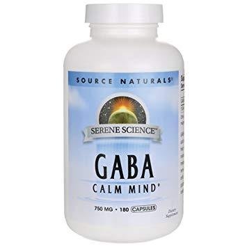 Source Naturals GABA 750mg, 180 caps