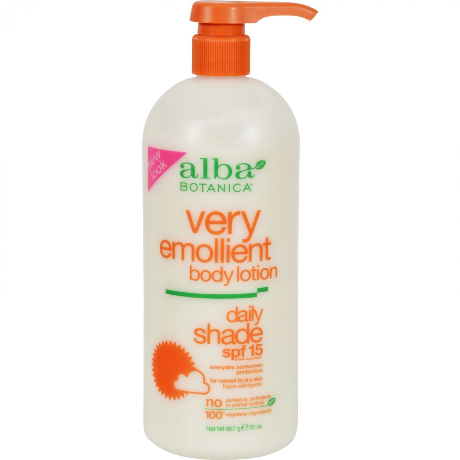 Alba Botanica Very Emollient Natural Body Lotion SPF 15 - 32 fl oz