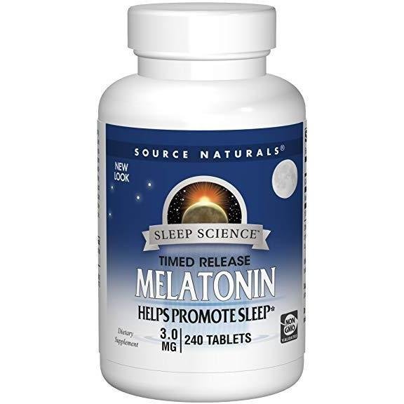 Source Naturals Melatonin 3mg Timed Release, 240 tabs