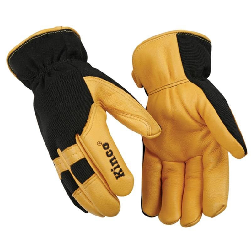 KINCO GLOVES LG BLK/GOLD HEATKEEP THER