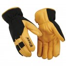 KINCO GLOVES LG BLK/GOLD HEATKEEP THER