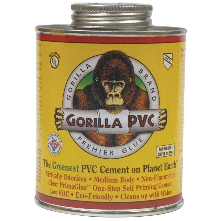 Gorilla PVC  PrimaGlue  Clear  Primer and Cement  For PVC 32 oz.