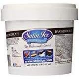 Satin Ice Dark Chocolate Fondant A 5lb Pail