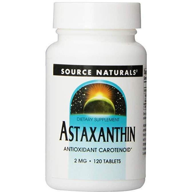Source Naturals Astaxanthin 2mg, Antioxidant Carotenoid, 120 Tablets