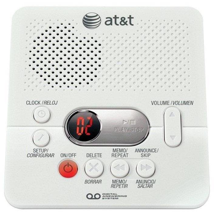 AT&T  Digital  White  Answering System  Built In Answering Machine