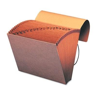 A-Z Indexed Accordion Expanding Files, 21 Pockets, Kraft, Letter, Brown