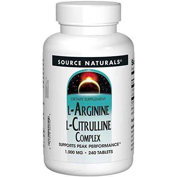 Source Naturals L-Arginine L-Citrulline Complex, 240 tabs
