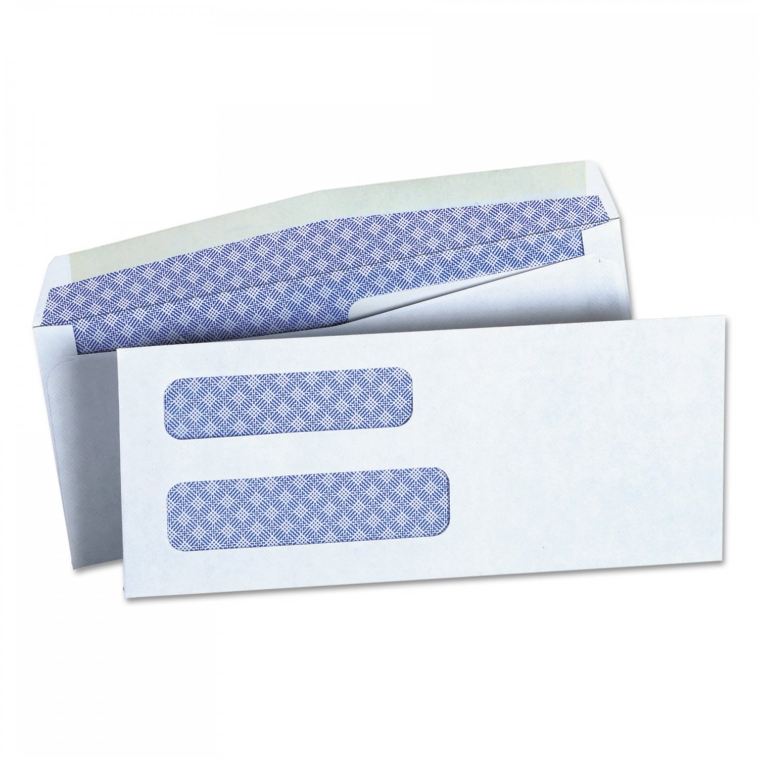 Double Window Business Envelope, #8 5/8, White, 500/Box