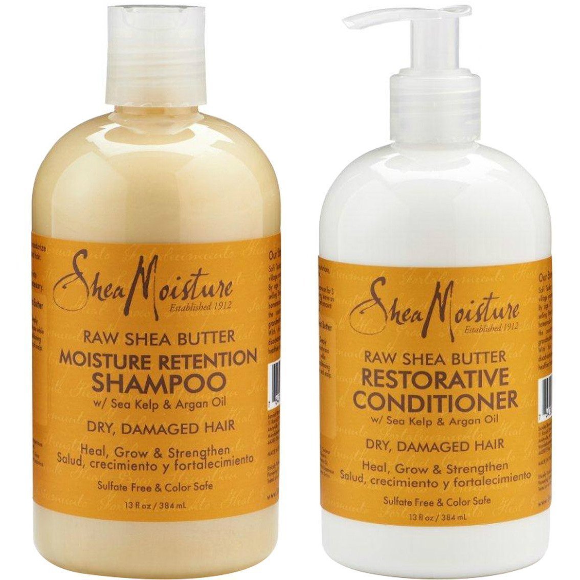 Shea Moisture Raw Shea Butter Restorative Shampoo & Conditioner Bundle