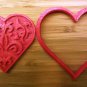 Valentine - Designer Heart Cookie Cutter - Choice of Sizes - 3D Printed Plastic