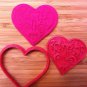 Valentine - Designer Heart Cookie Cutter - Choice of Sizes - 3D Printed Plastic