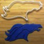 Denver Broncos Cookie Cutter - Choice of Sizes (Sports Football) - 3D Printed