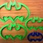 Batman Logo Cookie Cutter - Choice of Sizes (3D Printed Plastic)