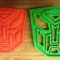 Transformers Logo Cookie Cutter - Choice of Sizes - 3D Printed Plastic