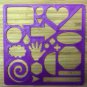 Kids Doodle Stencil - Choice of Sizes - 3D Printed Plastic