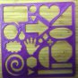 Kids Doodle Stencil - Choice of Sizes - 3D Printed Plastic