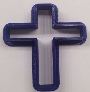 Cookie Cutter 3D Printed Plastic Cross Version 2 Fancy Choice of Sizes 