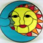 Stained Glass Style Sun and Moon- 3D Printed Plastic