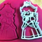 Princess Peach Cookie Cutter (Super Mario) Choice of Sizes (3D Printed Plastic)
