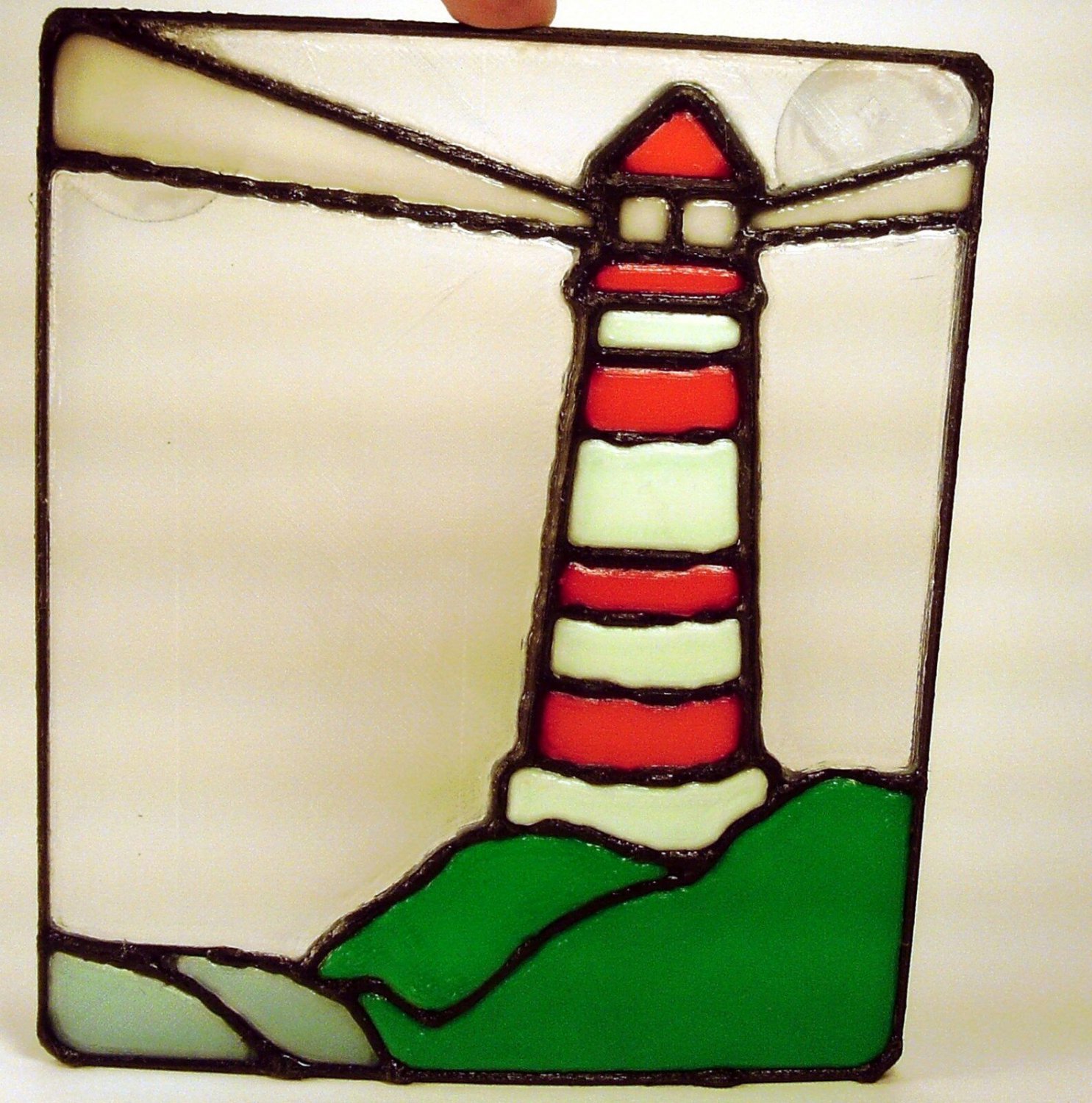 Stained Glass Style Lighthouse - 3D Printed Plastic