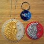 Sun and Moon Pendants for Charms, Key Tags or Ornaments - Choice of Sizes