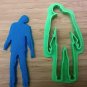 Halloween Cookie Cutters 1 - Zombie, Moon, Ghost, Bat, Jack-O-Lantern - 4 Sizes