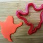 Halloween Cookie Cutters 1 - Zombie, Moon, Ghost, Bat, Jack-O-Lantern - 4 Sizes