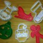 Christmas Cookie Cutters I - Gingerbread Man Ornament Deer Santa Sleigh Stocking