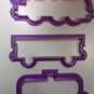 3 Piece Train Set Cookie Cutters - Choice of Sizes - 3D Printed Plastic