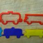3 Piece Train Set Cookie Cutters - Choice of Sizes - 3D Printed Plastic