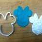 Minnie Mouse Cookie Cutter (2 piece) - Choice of Sizes - 3D Printed Plastic