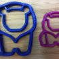 Animal Cookie Cutters: Lion, Giraffe, Elephant, Deer, Bear, Bird - 5 Sizes