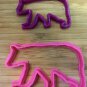 Animal Cookie Cutters: Lion, Giraffe, Elephant, Deer, Bear, Bird - 5 Sizes