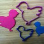Animal Cookie Cutters: Lion, Giraffe, Elephant, Deer, Bear, Bird - 5 Sizes