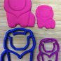 Animal Cookie Cutters: Lion, Giraffe, Elephant, Deer, Bear, Bird - 5 Sizes