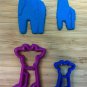 Animal Cookie Cutters: Lion, Giraffe, Elephant, Deer, Bear, Bird - 5 Sizes