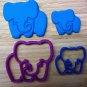 Animal Cookie Cutters: Lion, Giraffe, Elephant, Deer, Bear, Bird - 5 Sizes