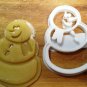 Christmas Cookie Cutters F - Ornament, Reindeer, Santa, Sleigh Snowman Snowflake