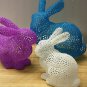 Easter Bunny Solid or Laced (Voronoi) Choice of Sizes - 3D Printed Plastic