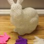 Easter Bunny Solid or Laced (Voronoi) Choice of Sizes - 3D Printed Plastic