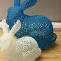 Easter Bunny Solid or Laced (Voronoi) Choice of Sizes - 3D Printed Plastic