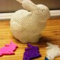 Easter Bunny Solid or Laced (Voronoi) Choice of Sizes - 3D Printed Plastic