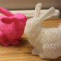 Easter Bunny Solid or Laced (Voronoi) Choice of Sizes - 3D Printed Plastic