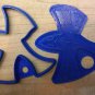 Escher Style Fish Cookie Cutter - Choice of Sizes - 3D Printed Plastic