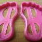 Baby Shower Cookie Cutters: Baby Bottle, Foot Prints - Choice of Sizes