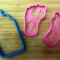 Baby Shower Cookie Cutters: Baby Bottle, Foot Prints - Choice of Sizes