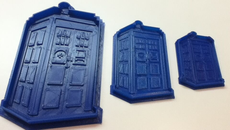 Dr Who Type - Tardis Cookie Cutter - Choice of Sizes - 3D Printed Plastic