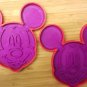 Mickey Mouse Cookie Cutter (2 piece) - Choice of Sizes - 3D Printed Plastic