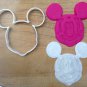 Mickey Mouse Cookie Cutter (2 piece) - Choice of Sizes - 3D Printed Plastic