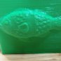 Hexagon Galapagos Bowl with Fish - Choice of Sizes - 3D Printed Plastic